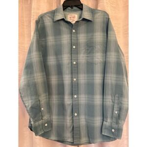 Article 365 Broken-In‎ Shirt Plaid Long Sleeve Button Up Casual Medium